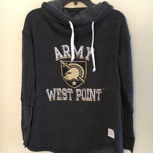 Army/West Point Cowl Neck Sweatshirt